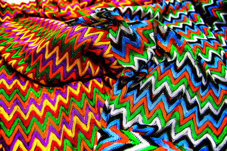 Texture two colorfully textile canvasの写真素材