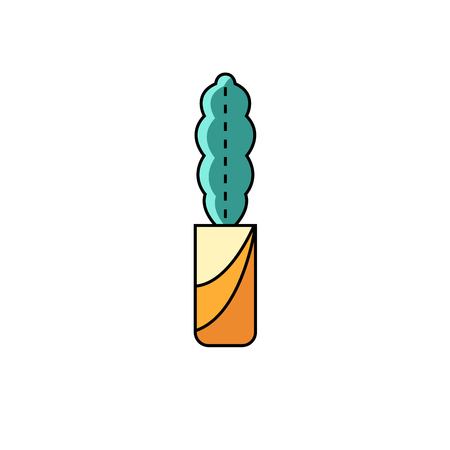 Cactus plant vector illustration.のイラスト素材