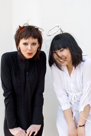 Angel and devilの写真素材