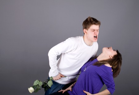 Funny couple の写真素材