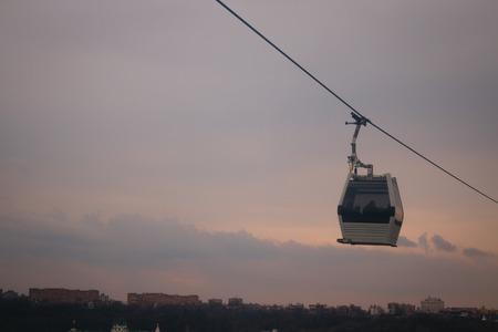 Cableway rise cubicle Russiaの写真素材