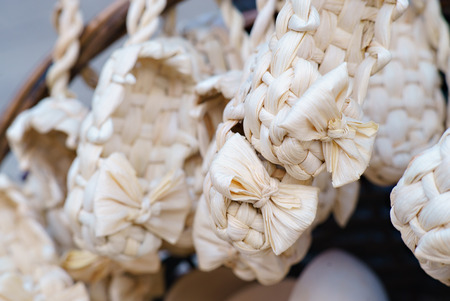 Lapti a lot with a bowの写真素材