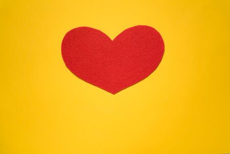 scrapbooking red heart on yellow background, valentines day greeting card, valentine,blank