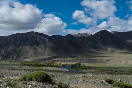 mountain view in the mongolian desert