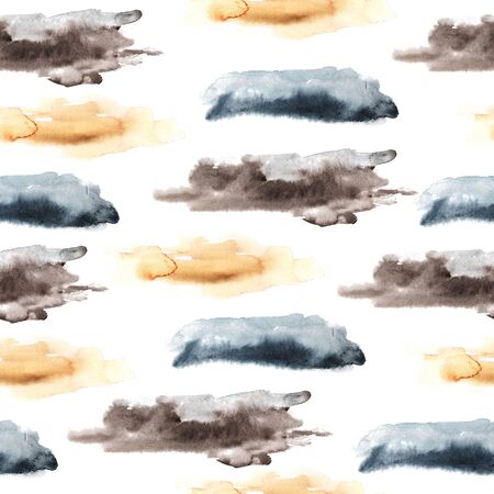 Abstract pattern with colorful splashes. Watercolor techniqueの写真素材