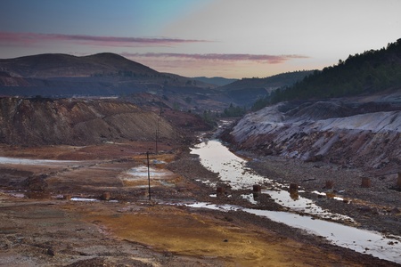 Sunrise in the mountains of southern Spainの写真素材