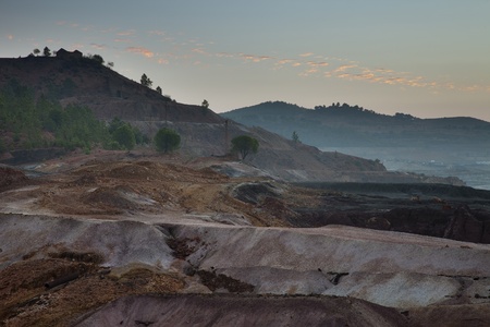 Sunrise in the mountains of southern Spainの写真素材