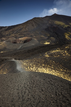 Volcano Mount Etna on Sicily, Italy の写真素材