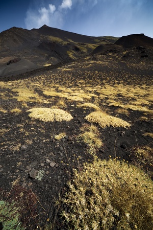 Volcano Mount Etna on Sicily, Italy の写真素材
