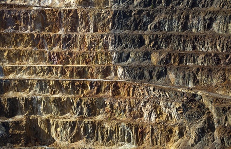 Copper mine open pit Atalaya Rio Tinto (Spain)の写真素材