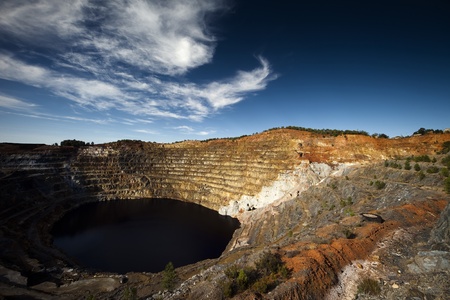 Copper mine open pit Atalaya Rio Tinto (Spain)の写真素材
