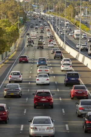 The M1 Motorway is at full capacity as motorists experiance delays from congestion on Queenslands...