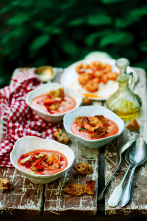 Duck baked with apples and sauerkraut .style rustic.selective focusの写真素材