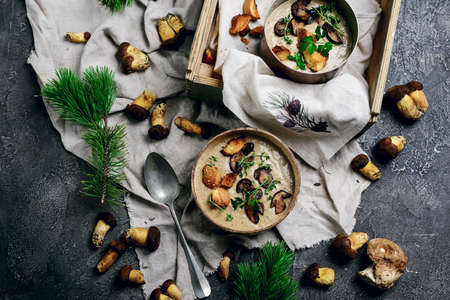 Zucchini pancakes with pike caviar.selective focusの写真素材