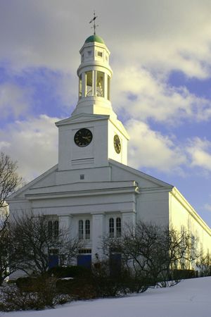 Old-fashioned historic church buildingの写真素材