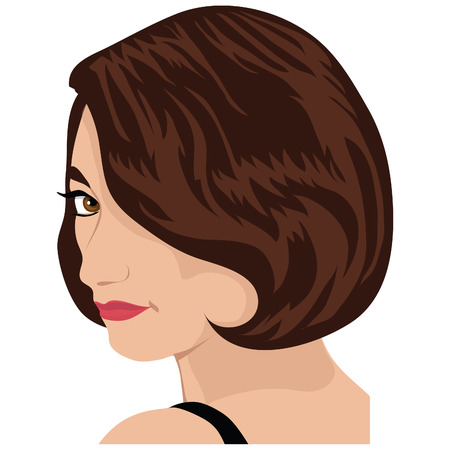 Woman in profileのイラスト素材