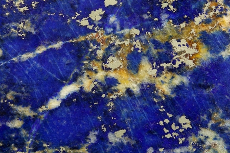 Polished surface of lapis lazuliの写真素材
