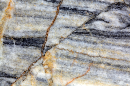 The polished surface of tectonized marble from Carrara Italy.