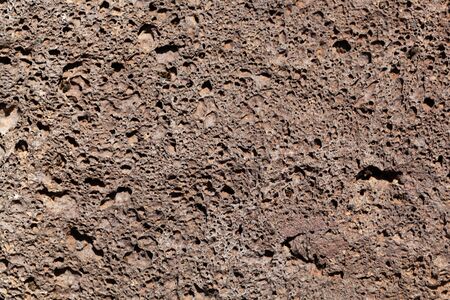 Macro photo of lava with bubbles from the Massif Central in France.