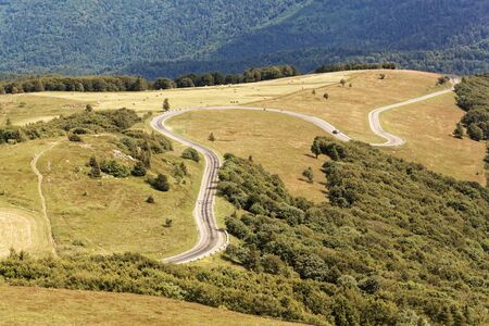 Landscape around the Grand Ballon in the Vosges Mountains, Eastern France.の写真素材
