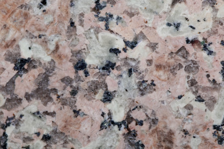 Macro photo of the surface of a polished granite.