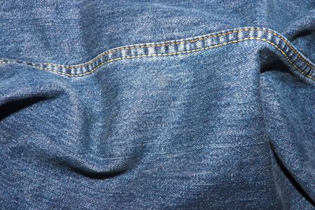 Picture taken to a fabric pants jean