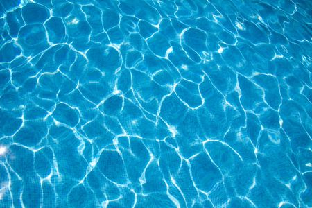Water blue transparent texture from a swimming pool