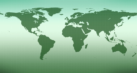 Illustration of green map of the world の写真素材