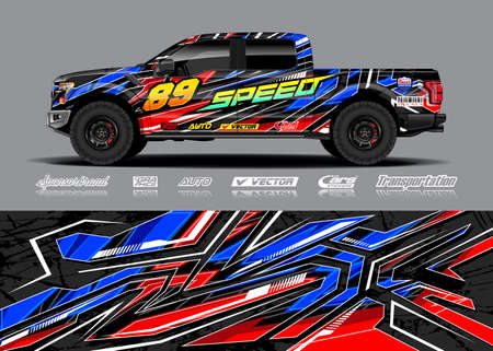 Adventure vehicle wrap designsのイラスト素材