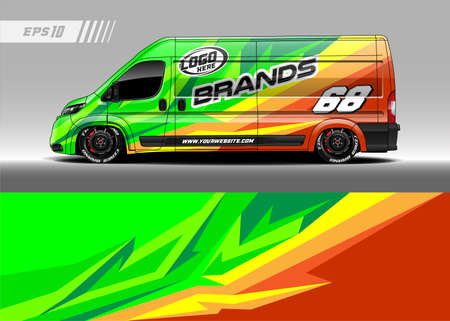 Car wrap decal designsのイラスト素材