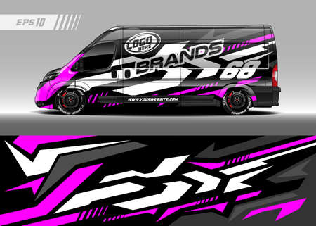 Car wrap decal designsのイラスト素材