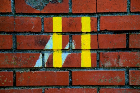 No. 11 painted on the bricks