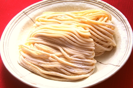 Raw noodles of Sanuki noodlesの写真素材