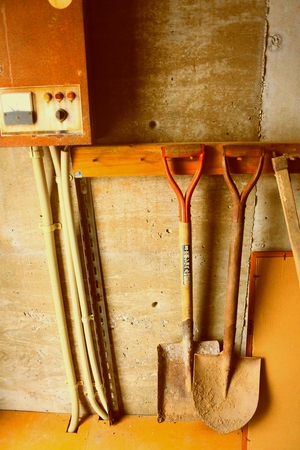 Farming for shed for toolsの写真素材