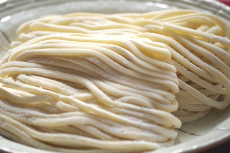 Raw noodles of Sanuki noodlesの写真素材