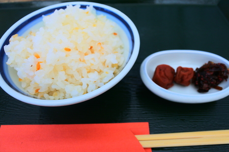 Rice and picklesの写真素材