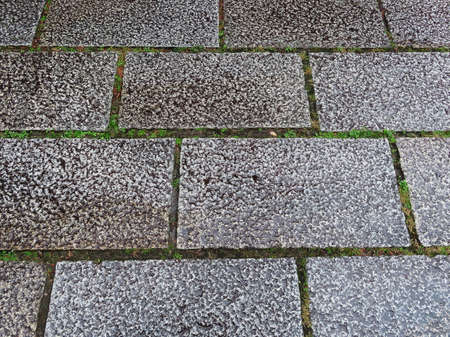 Stone pavement made by paving stonesの写真素材