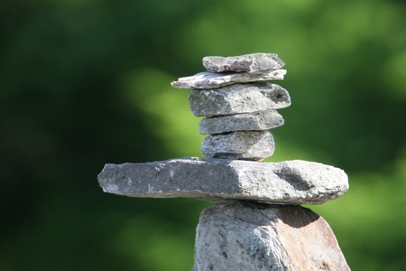 stone towerの写真素材