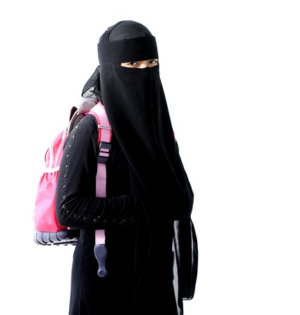Arabian muslim school girlの写真素材