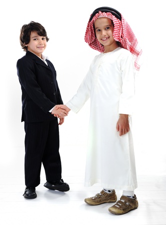 Different races and ethnic culture togetherの写真素材