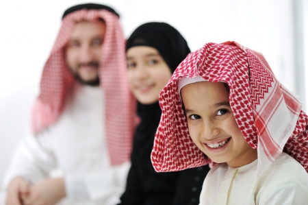 Arabic Muslim familyの写真素材