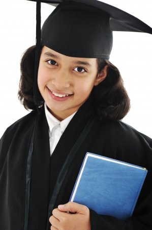Diploma graduating little student kidの写真素材