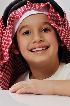 Portrait of arabic childの写真素材