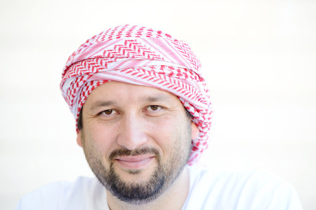 Portrait of Arabic man , high quality photoの写真素材