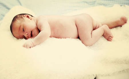Newborn baby in first week of his life