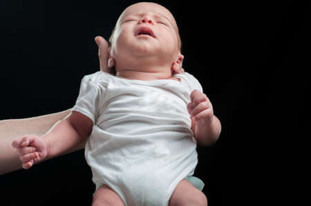 Adorable beautiful newborn baby. High quality photo