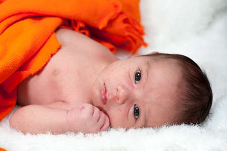 Newborn baby in first week of his life