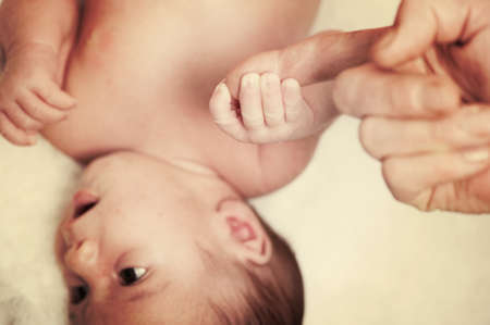 Newborn baby in first week of his life