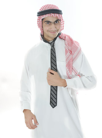 Arabic kid with tie , high quality photoの写真素材