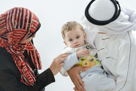 Arabic happy family . high quality nice photoの写真素材